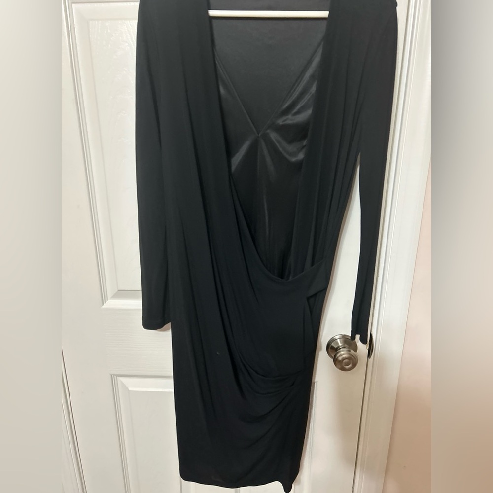 Mango Long Sleeve Dress - Black